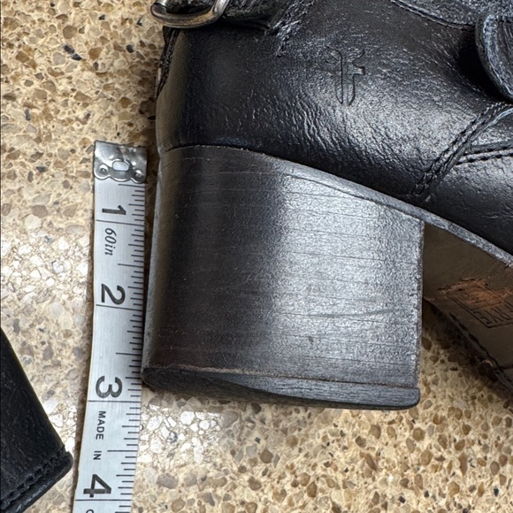 Frye Black Leather Combat Boots - Picture 8 of 16